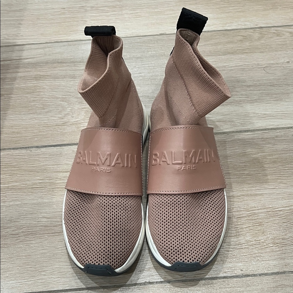 Balmain Blush Sock Sneakers